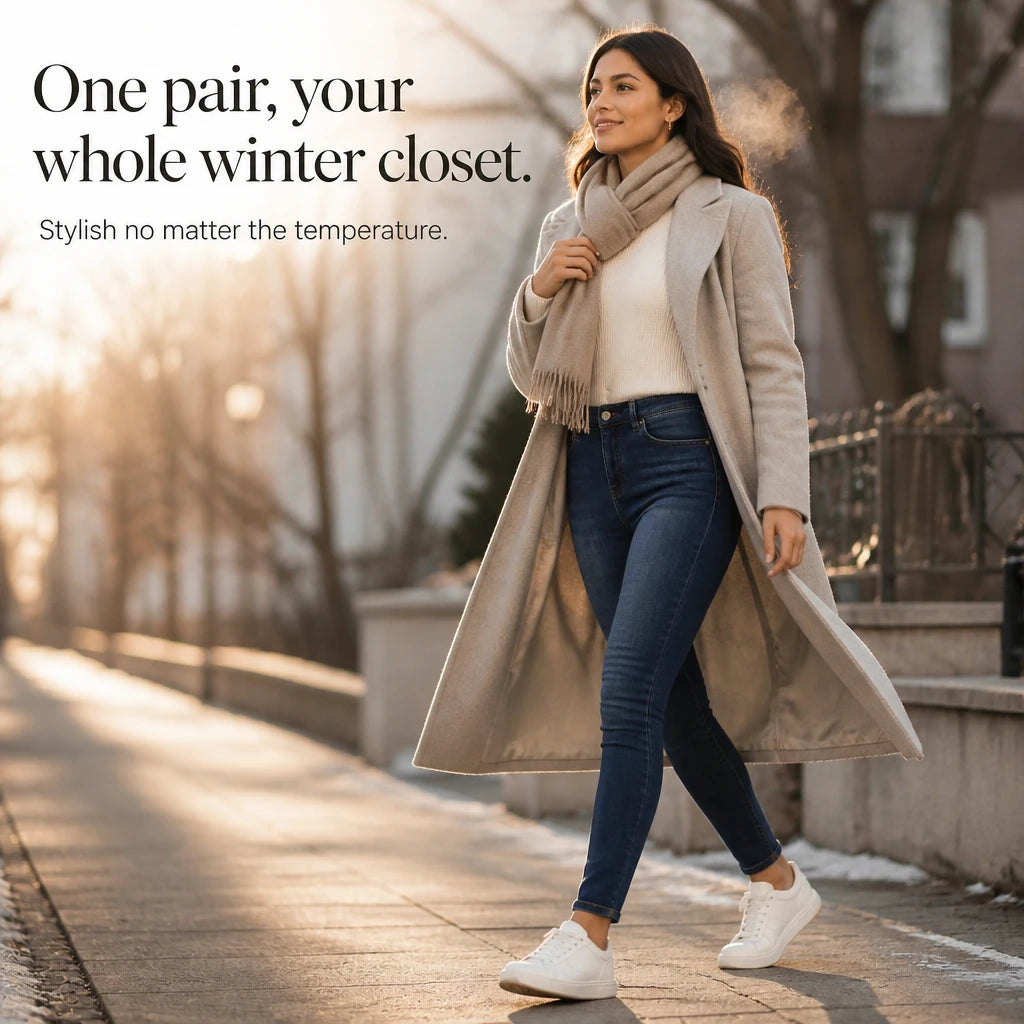 Veluna – Plush-Lined Stretch Skinny Jeans