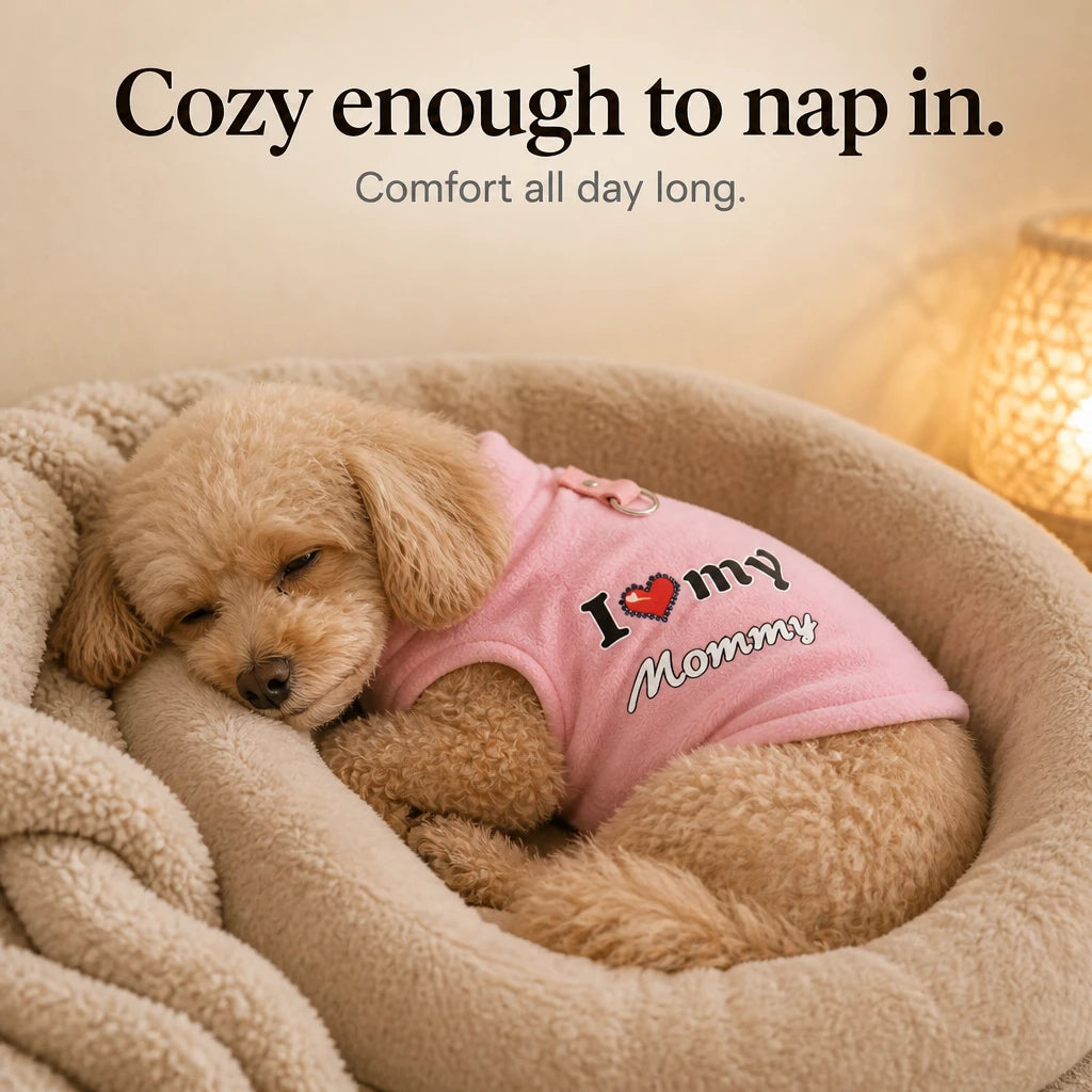 CosyPaw – Fleece-Lined Printed Dog Sweater