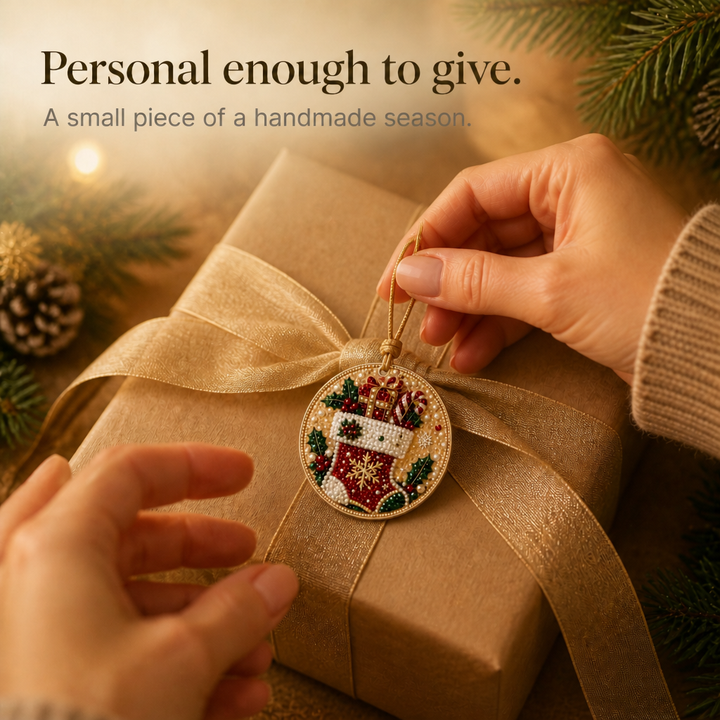 Noëluxe – Pearl And Gemstone Christmas Ornament Craft Kit
