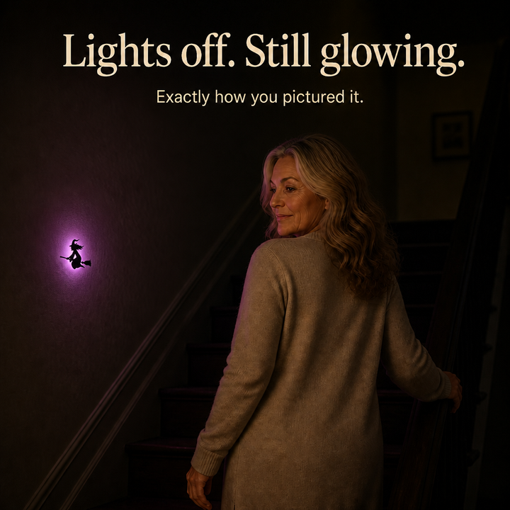Glowmery – Light-Up Halloween Silhouette Wall Decal