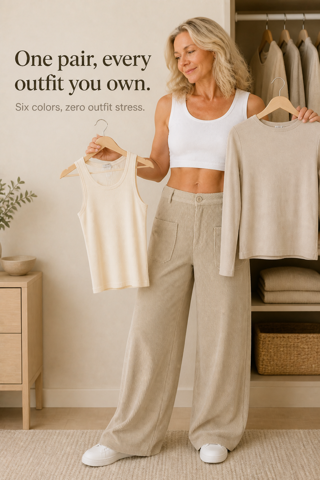 Wearbella – Wide-Leg Relaxed Pocket Trousers