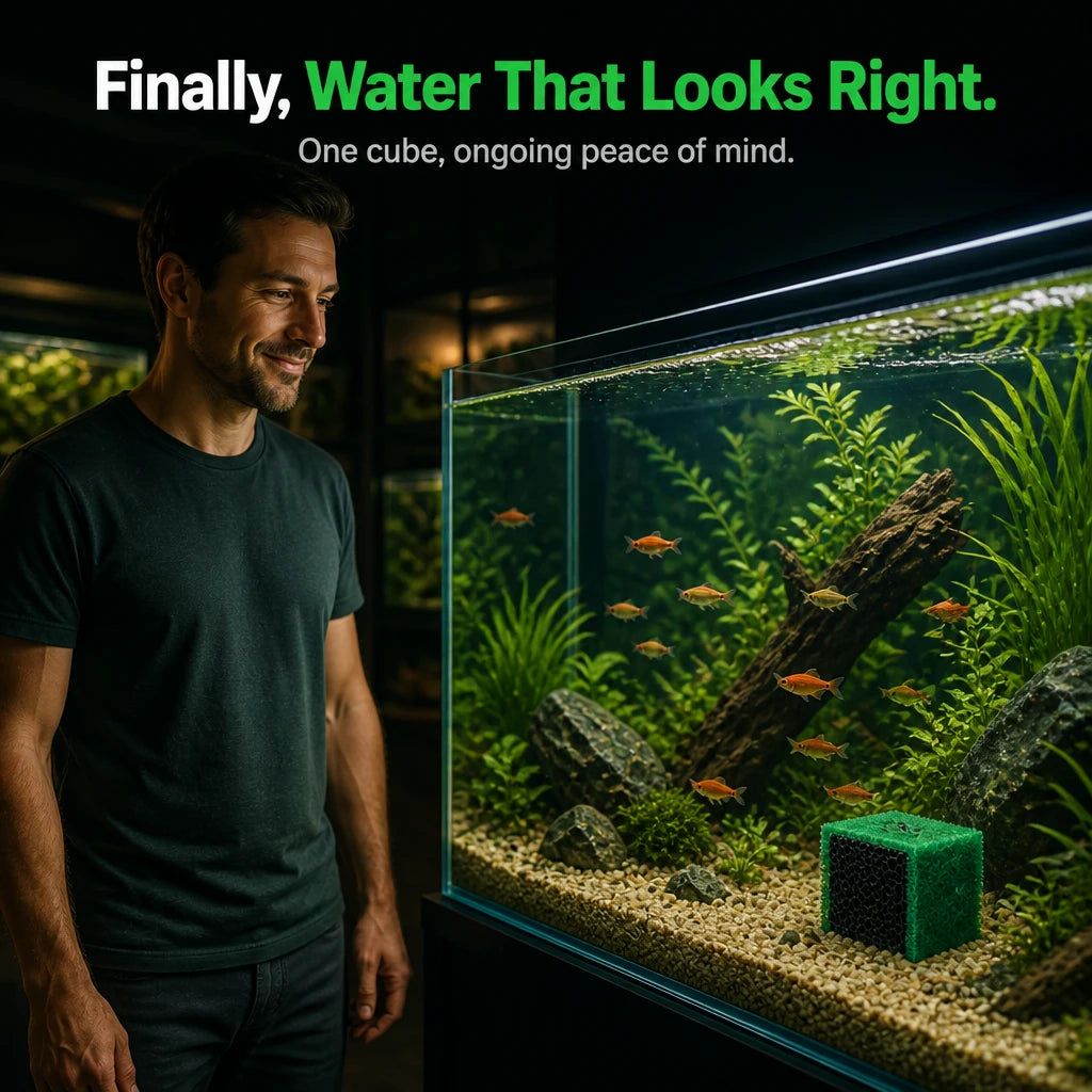 ClearCurrent – Green Honeycomb Aquarium Filter Cube