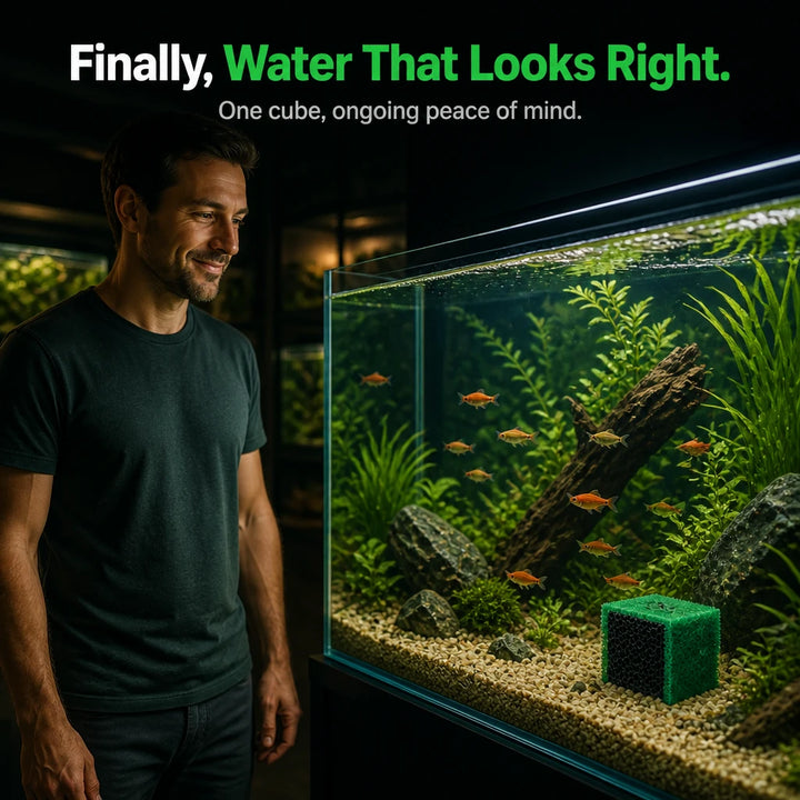 ClearCurrent – Green Honeycomb Aquarium Filter Cube