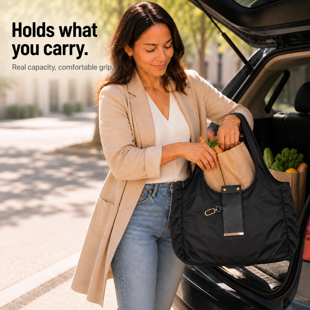 ReadyTote – Adjustable Capacity Everyday Shoulder Bag