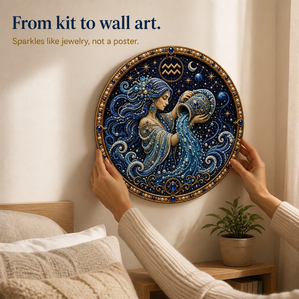 Pearlume – 3D Pearl Zodiac Mosaic Art Kit
