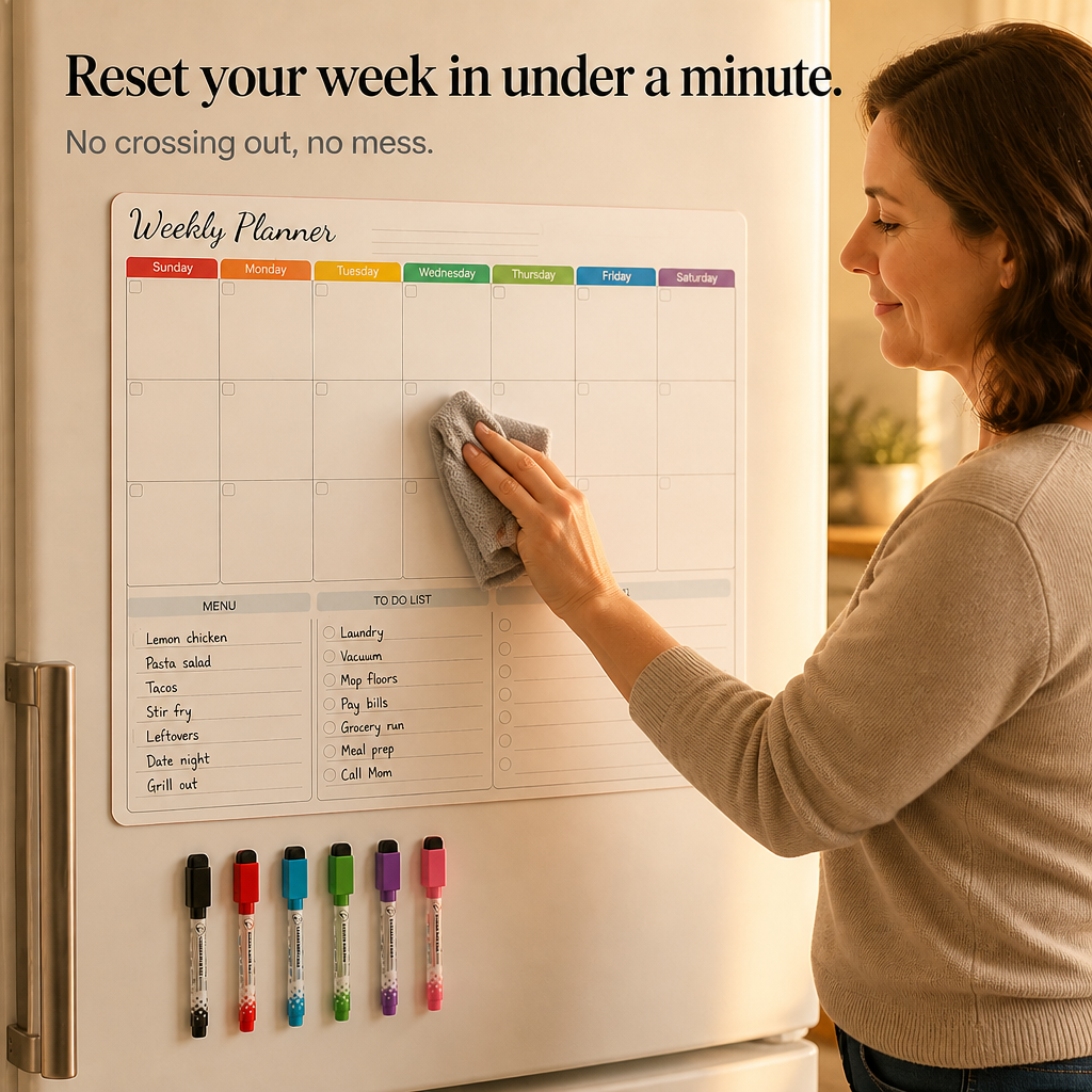 Fridgekeeper – Three-Board Magnetic Fridge Calendar Set