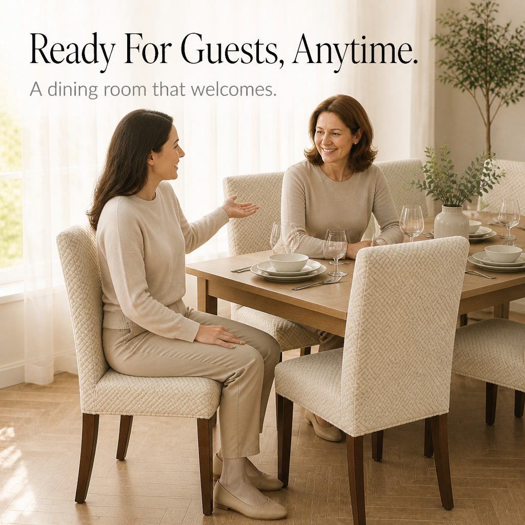 Tabletide – Stretch Checkered Dining Chair Cover