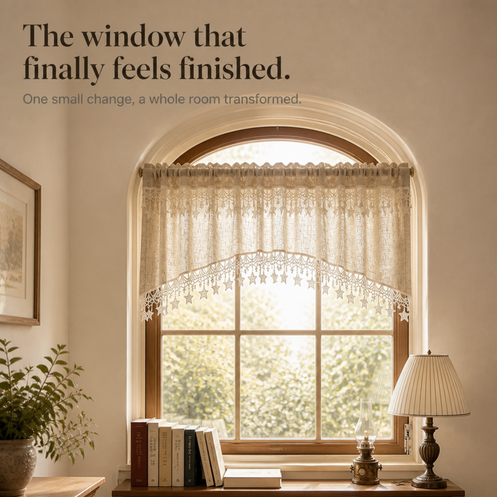Starweave – Star Lace Arched Window Valance