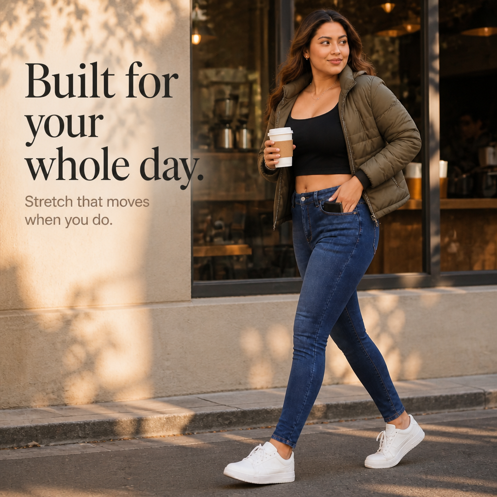 Plushden – Fleece-Lined High-Stretch Skinny Jeans