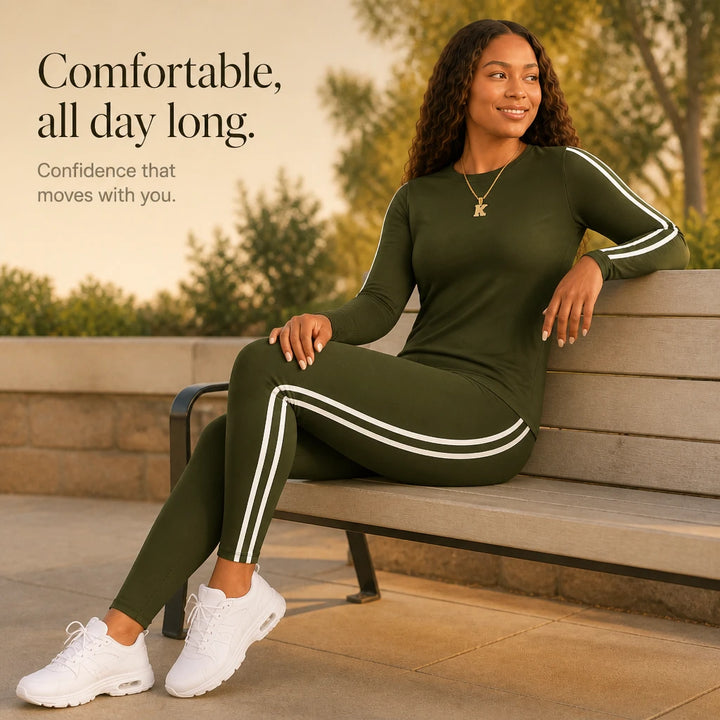 Wearbella – Long Sleeve Two-Piece Tracksuit Set