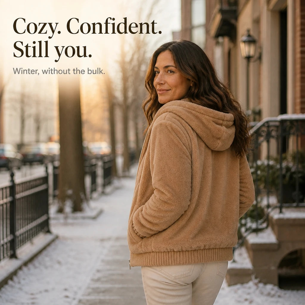 Winterella – Plush Hooded Winter Jacket
