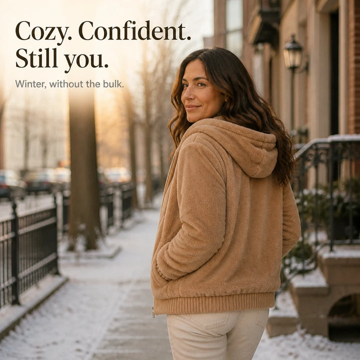 Winterella – Plush Hooded Winter Jacket