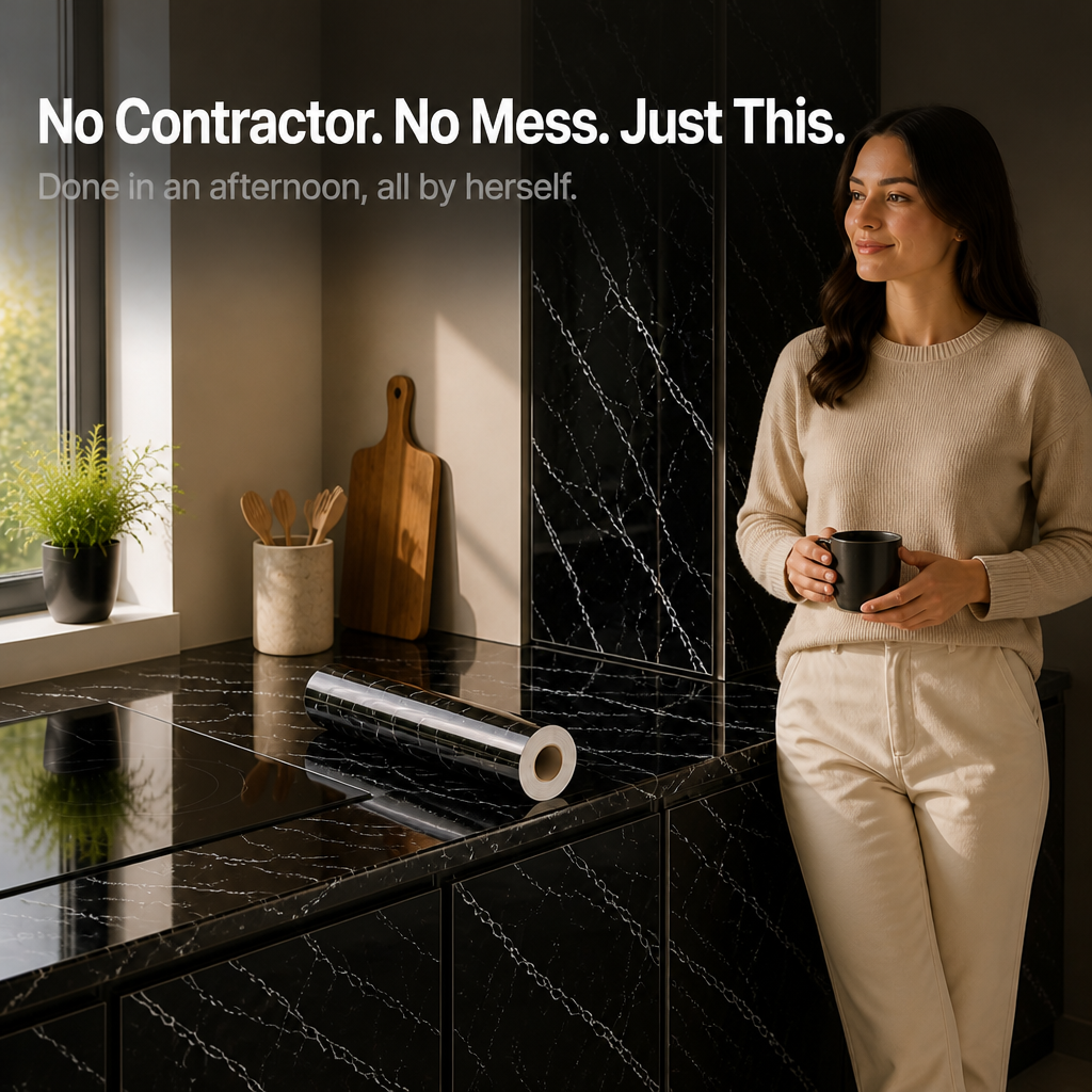 Marbelle – Marble Peel-And-Stick Kitchen Wallpaper
