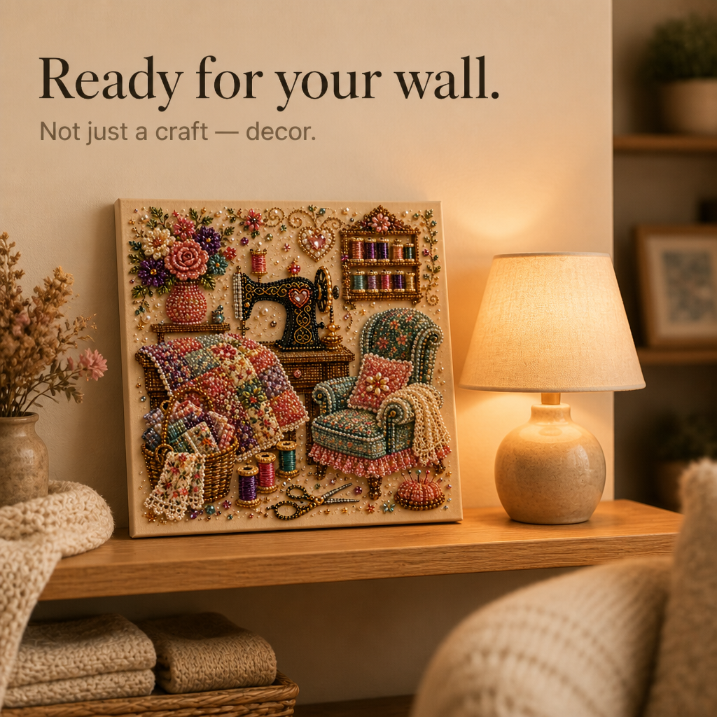 CozyGlow – Sewing Room Diamond Painting Kit
