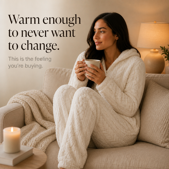 Cubwarm – Cable-Knit Hooded Bear Onesie