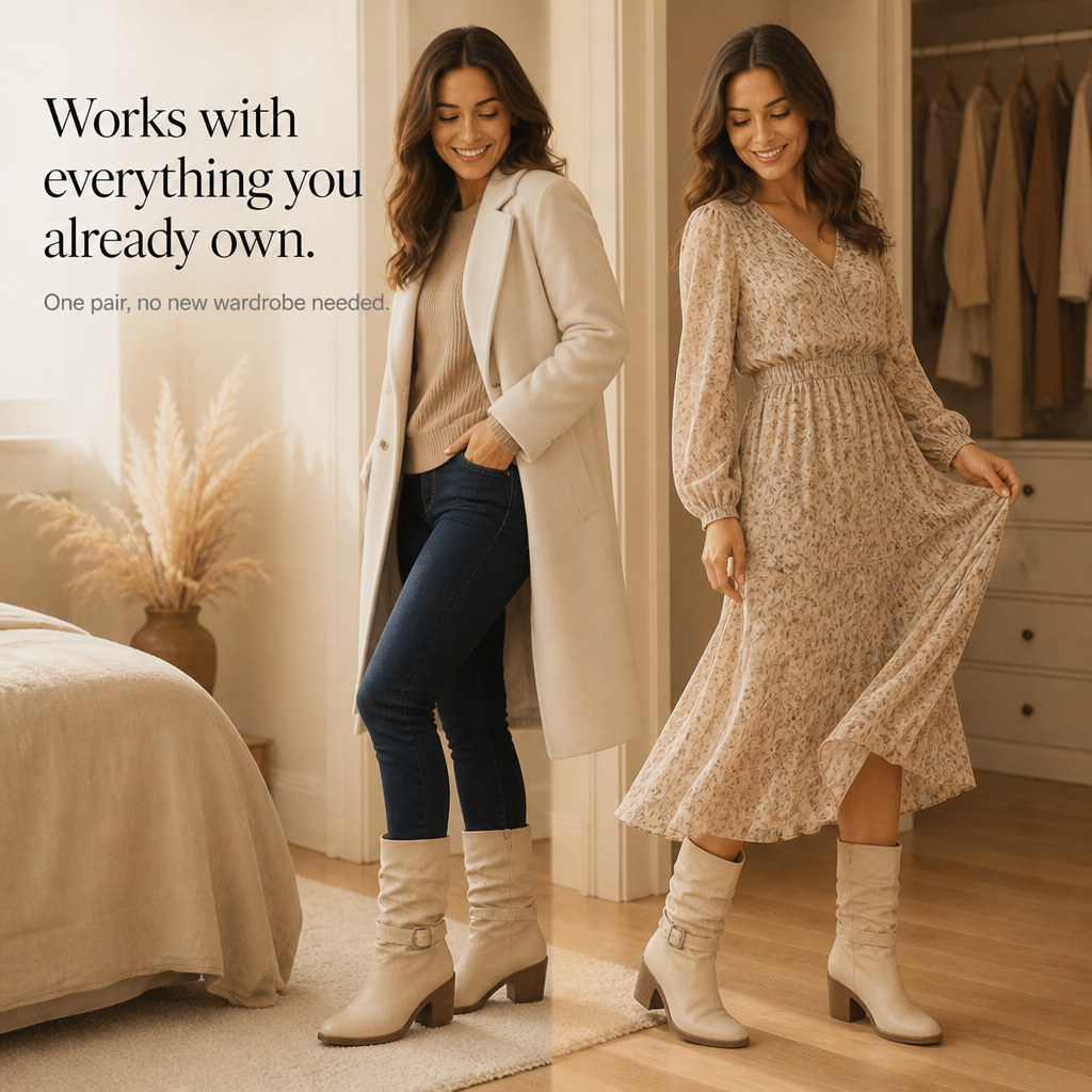 Slouch & Poise – Pointed-Toe Slouch Mid-Calf Boots