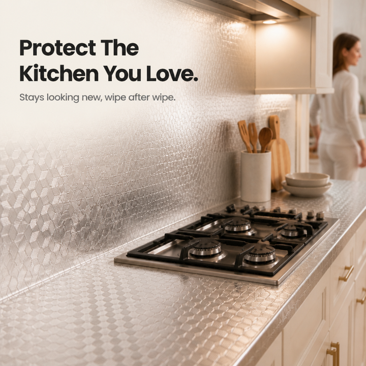 Cooltex – Heat-Resistant Foil Backsplash Liner