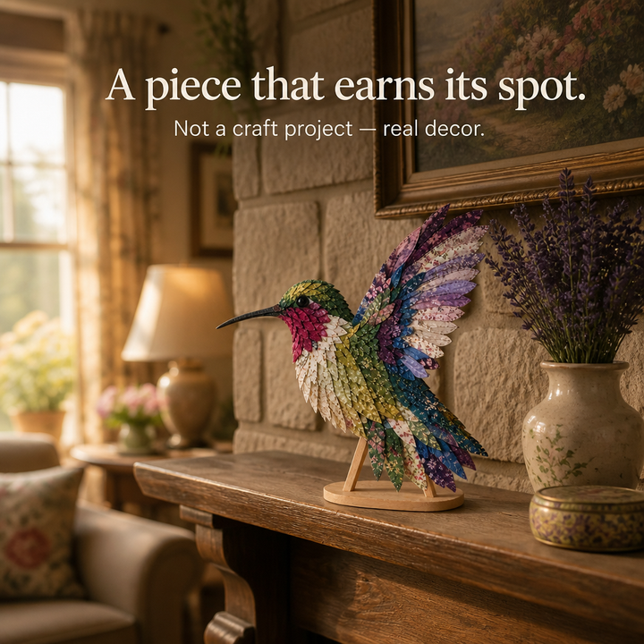Wingmend – 3D Fabric Patchwork Hummingbird Craft Kit