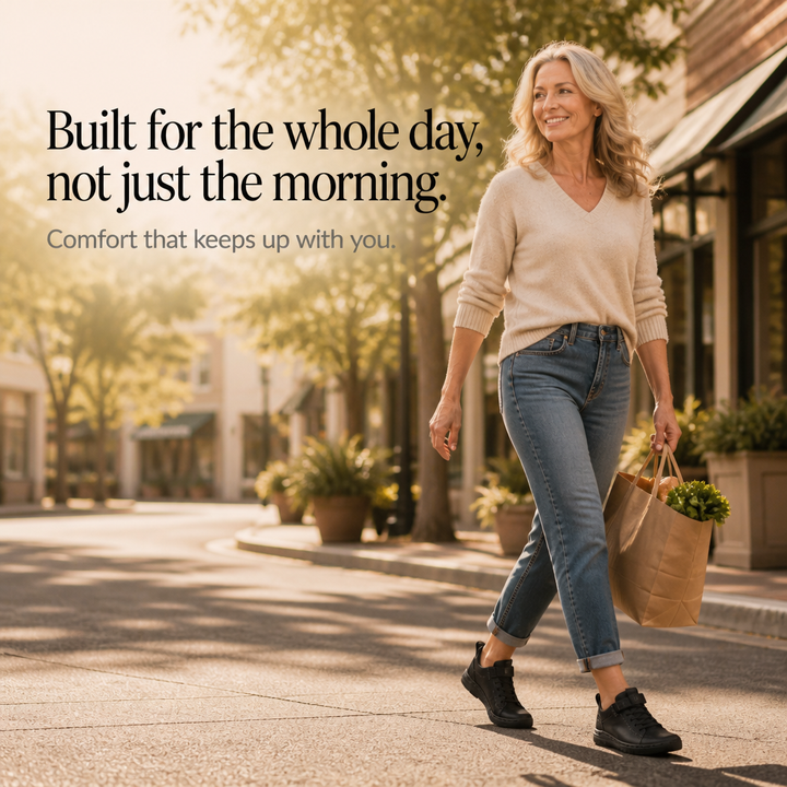 Easestep – Wide Toe Box Slip-On Walking Sneakers
