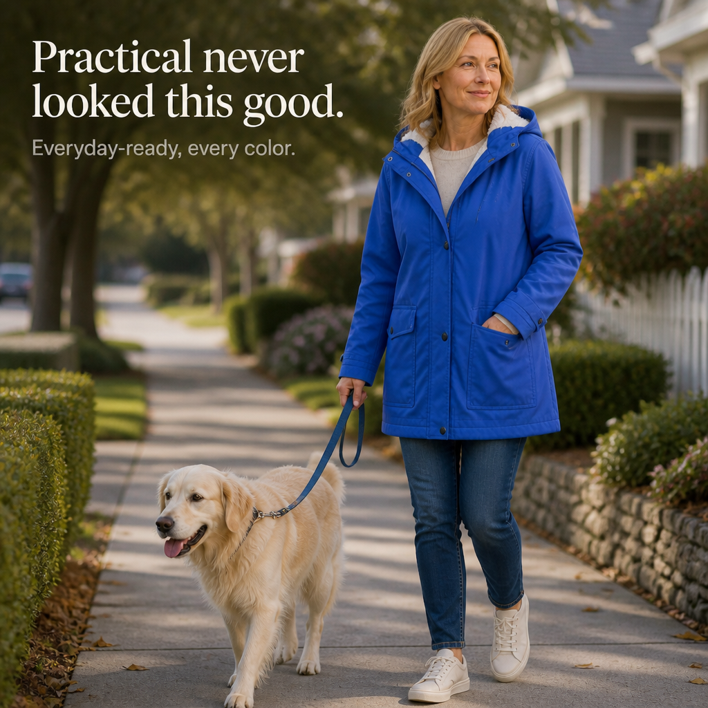 Windloft – Waterproof Plush-Lined Hooded Jacket