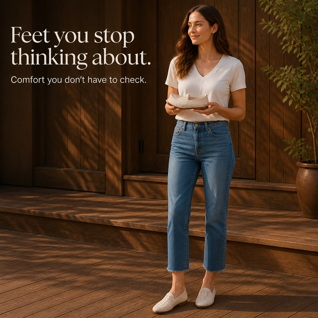 Widloom – Wide Toe Box Slip-On Sneakers