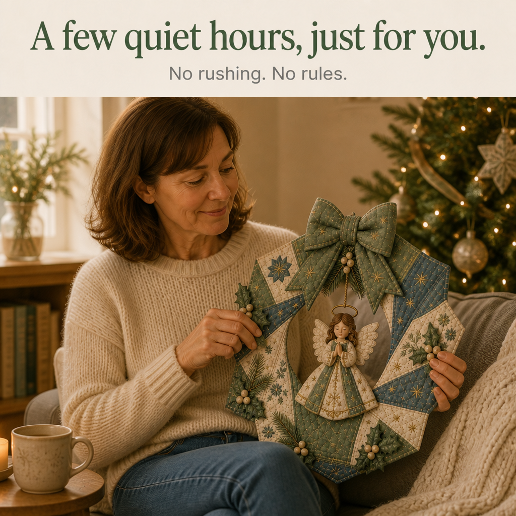 Tuckwreath – No-Sew Quilted Fabric Wreath Kit