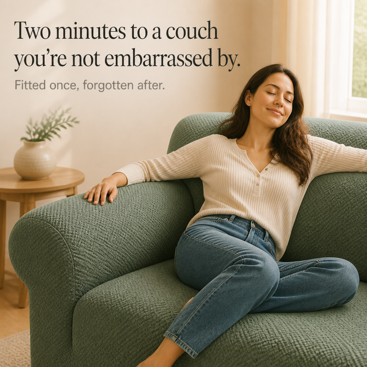 Snugfit – Textured Jacquard Non-Slip Stretch Sofa Slipcover