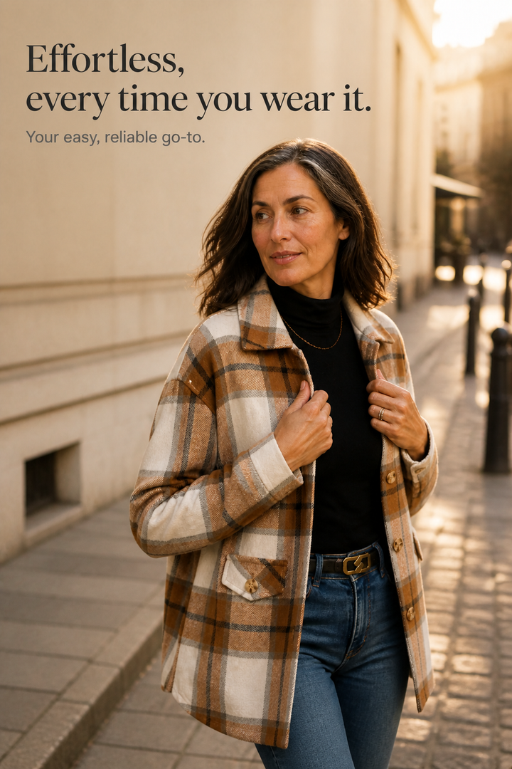 Shackston – Plaid Relaxed-Fit Shirt Jacket