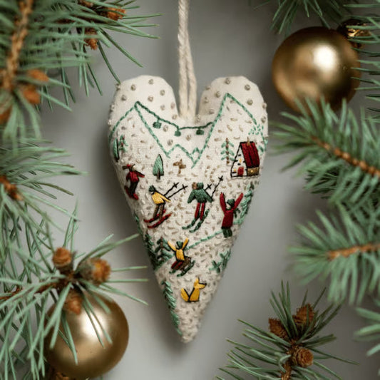 Stitchmas™ – DIY Heart Ornament Embroidery Kit