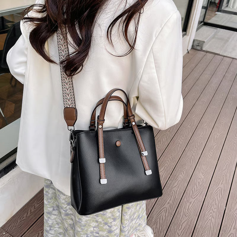 Seloura™ – Structured PU Leather Handbag (50% Off)