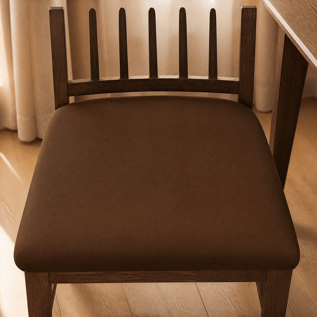 Chairwell™ – Stretchy Waterproof Chair Seat Covers (Set of 4) Brown / 4-pack