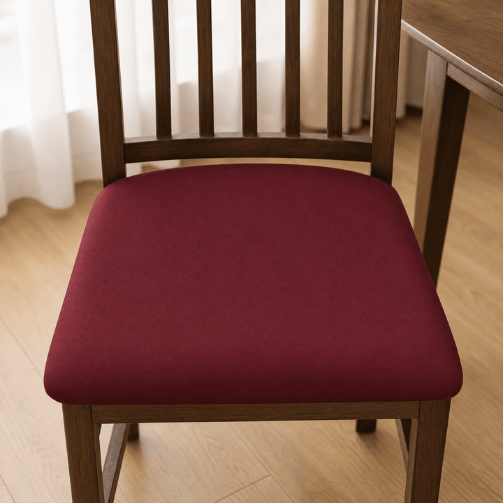 Chairwell™ – Stretchy Waterproof Chair Seat Covers (Set of 4) Burgundy / 4-pack