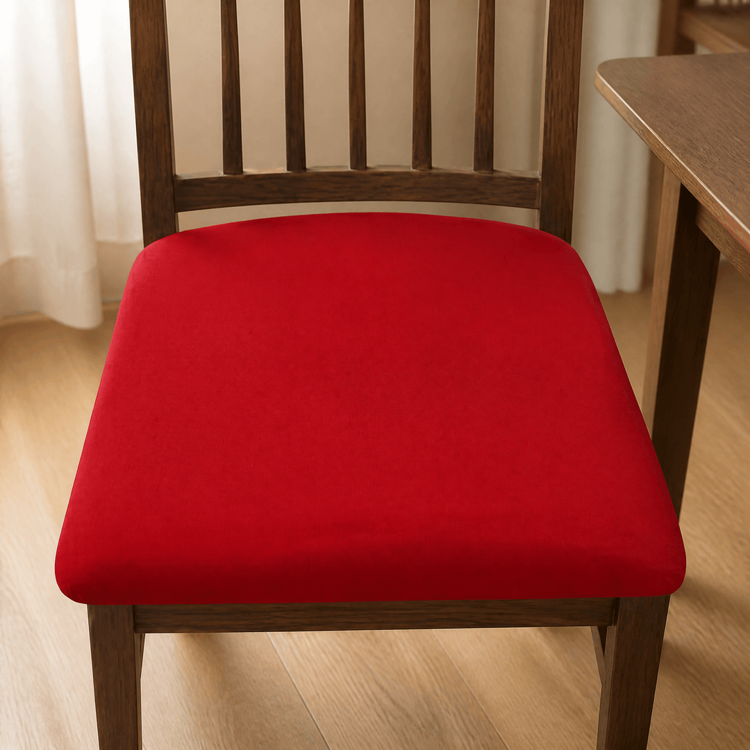 Chairwell™ – Stretchy Waterproof Chair Seat Covers (Set of 4) Red / 4-pack
