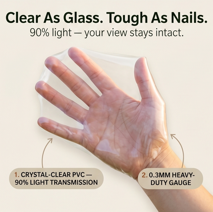 Clearvana – Clear Heavy-Duty Patio Tarp