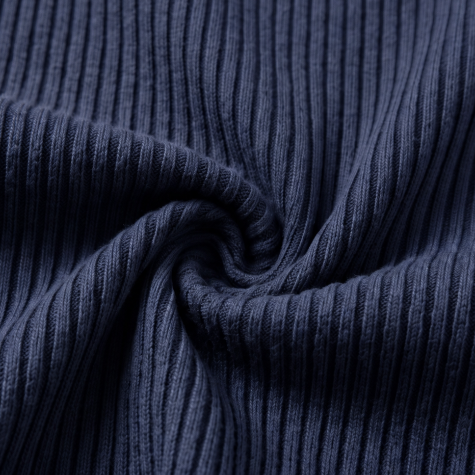 Ombrella – Blue Ombré Waffle-Knit Half-Zip Hoodie