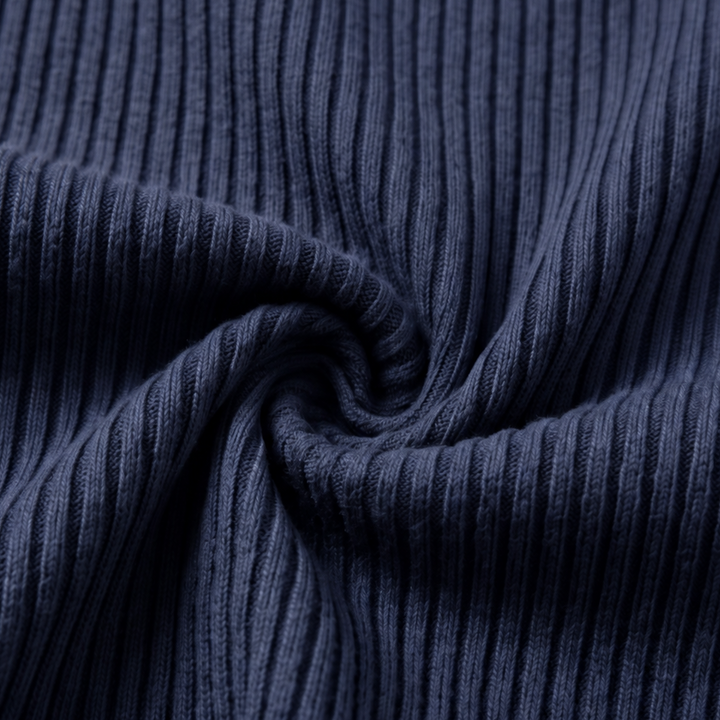Ombrella – Blue Ombré Waffle-Knit Half-Zip Hoodie