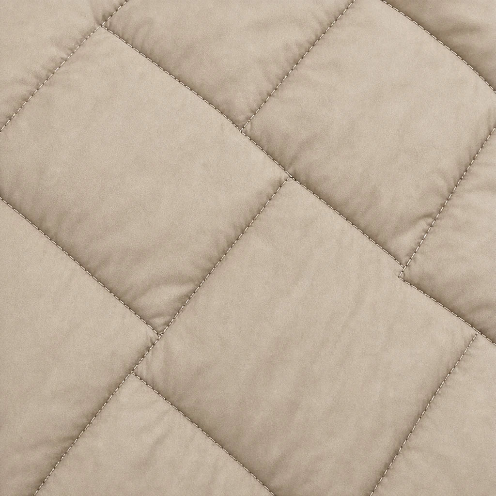 Quilted Muse – Quilted Hooded Mid-Length Vest