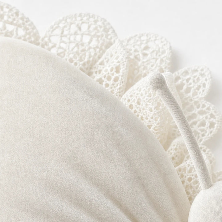 Lacewing – Velvet-Look Butterfly Lace-Trim Throw Pillow