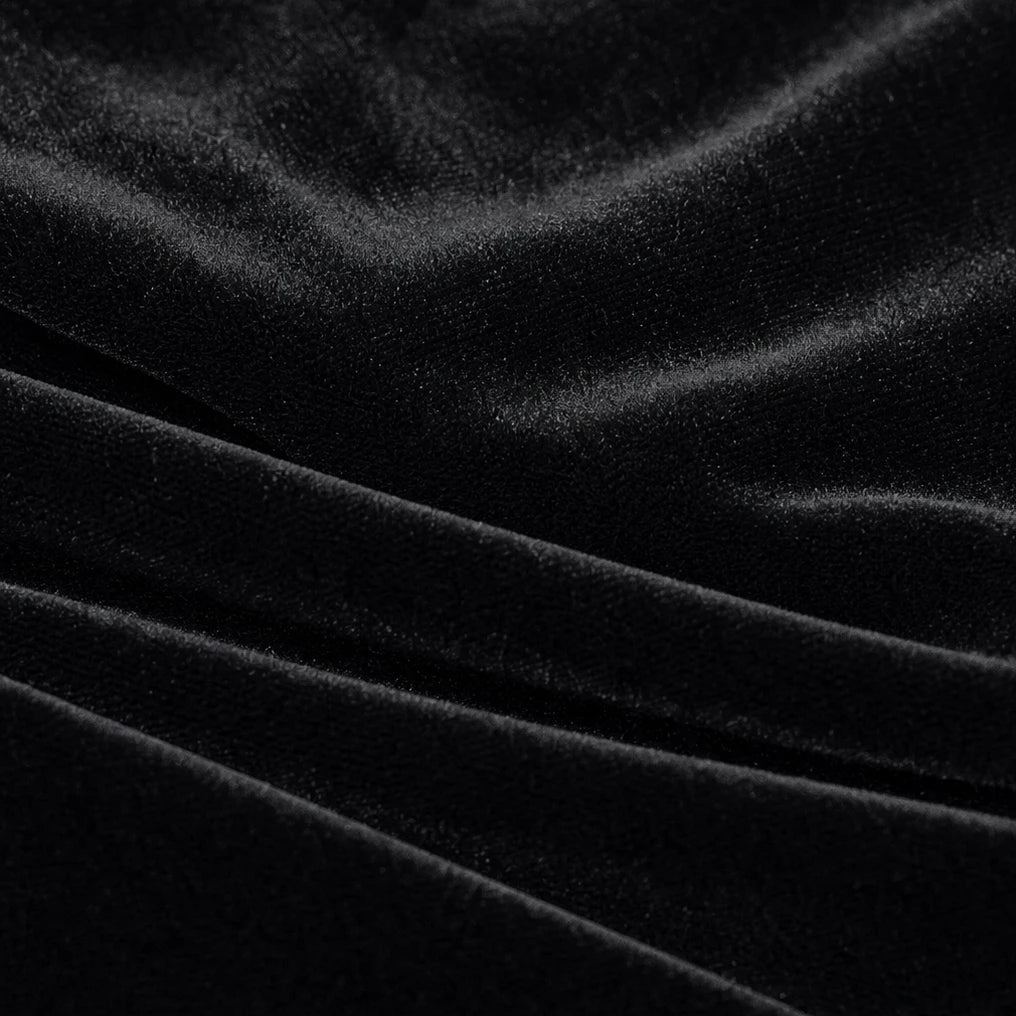 Veloura – Bow-Detail Velvet-Look Midi Dress