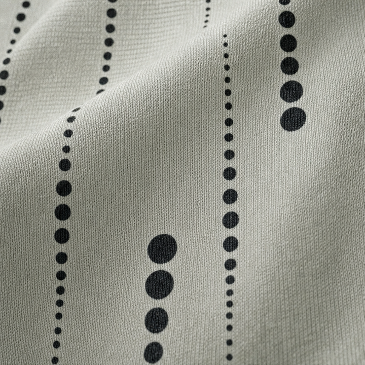 Dotwell – Dotted Stand-Collar Button Sweatshirt