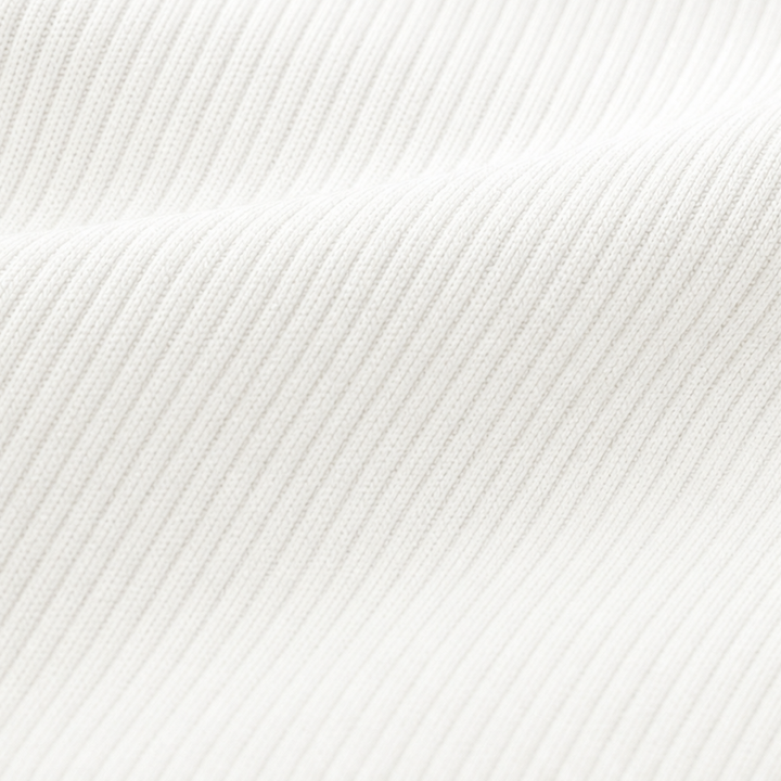 Zipelle – Ribbed Half-Zip Notched Collar Knit Top