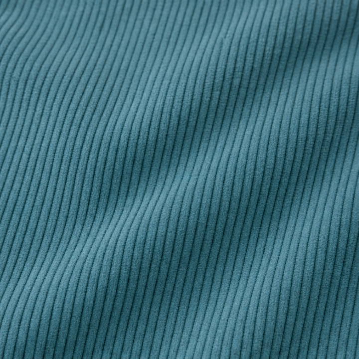 Ribvale – Open-Front Ribbed Corduroy Waist-Tab Jacket