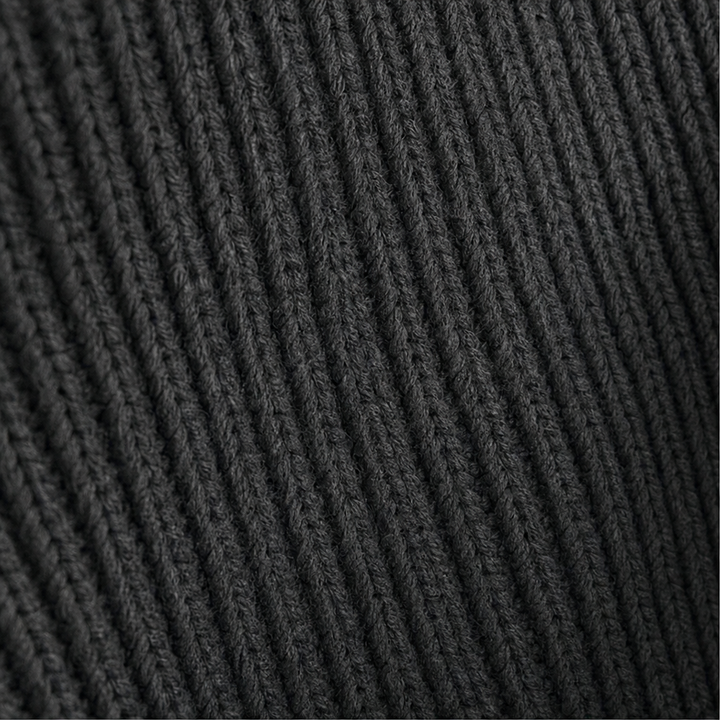 Cozyelle – Ribbed Raglan High-Neck Sweater Dress