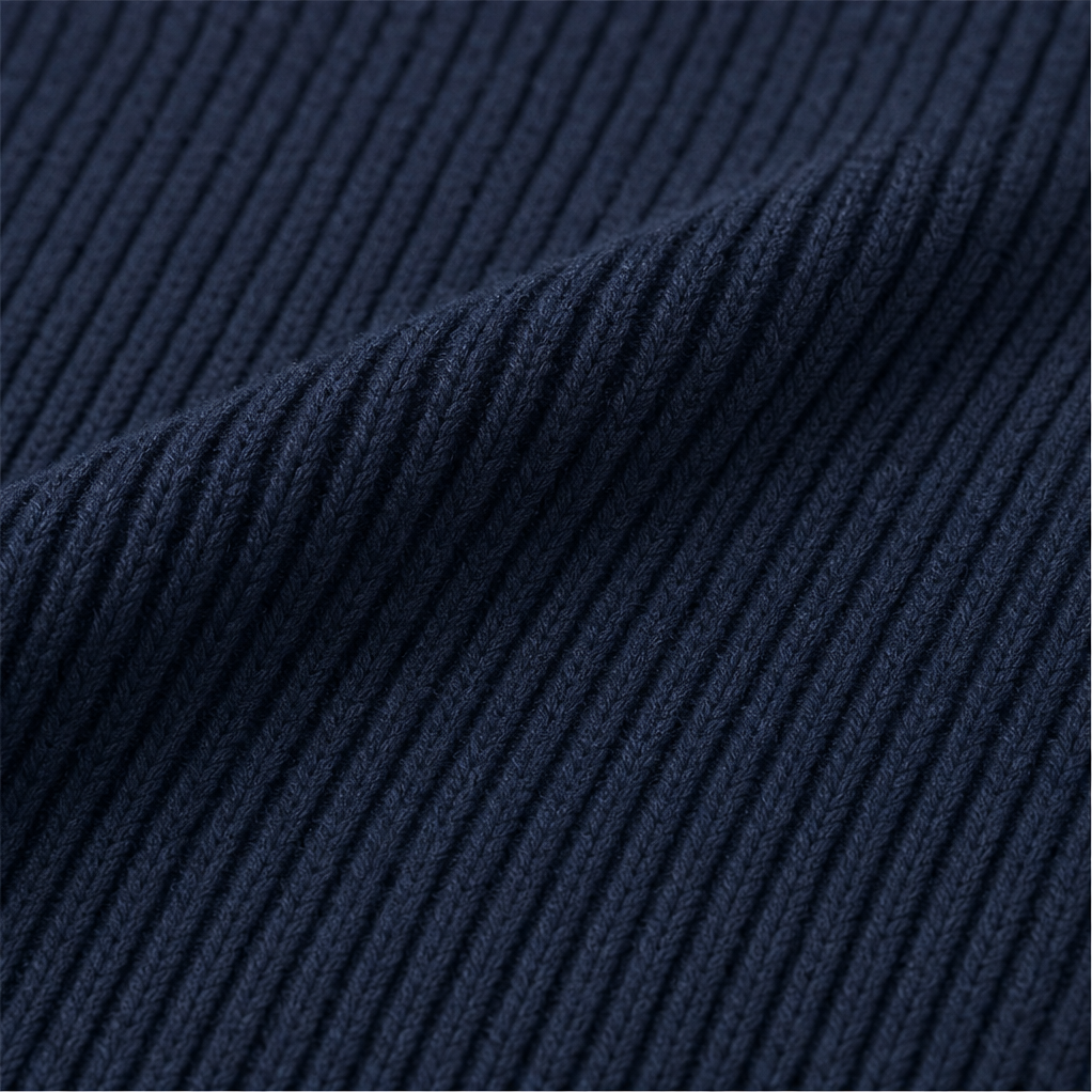 Wearbella – Spliced Denim Ribbed-Knit Longline Jacket