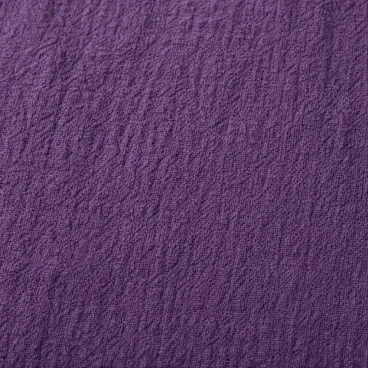 Marlowe – Crinkle-Textured Frayed-Trim Tunic Top