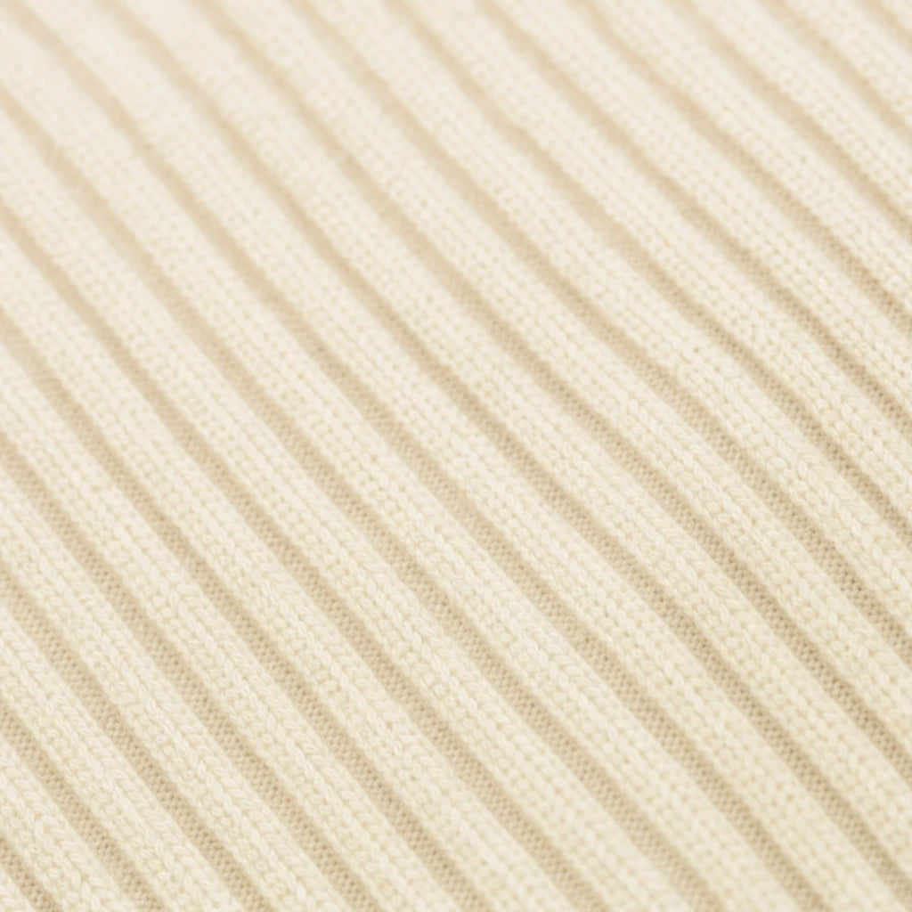 Velaine – Diagonal Ribbed Crossover Knit Sweater