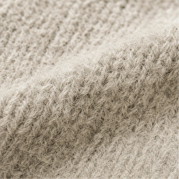 Lunavia – Loose-Fit Mock-Neck Knit Sweater
