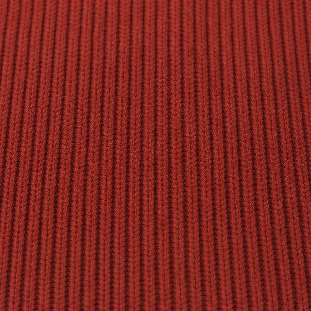 Ribbella – Ribbed Knit Full-Zip Collared Cardigan