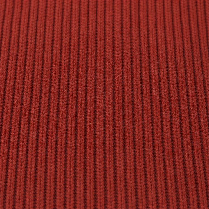 Ribbella – Ribbed Knit Full-Zip Collared Cardigan
