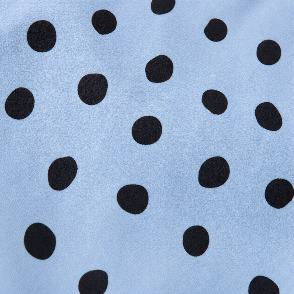 PolkaBelle – Polka-Dot Lantern Sleeve Jacket